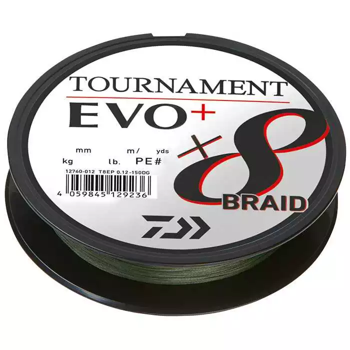 Daiwa Tournament X8 Braid Evo+ 0,18 Mm 15,8 Kg 135 M DG