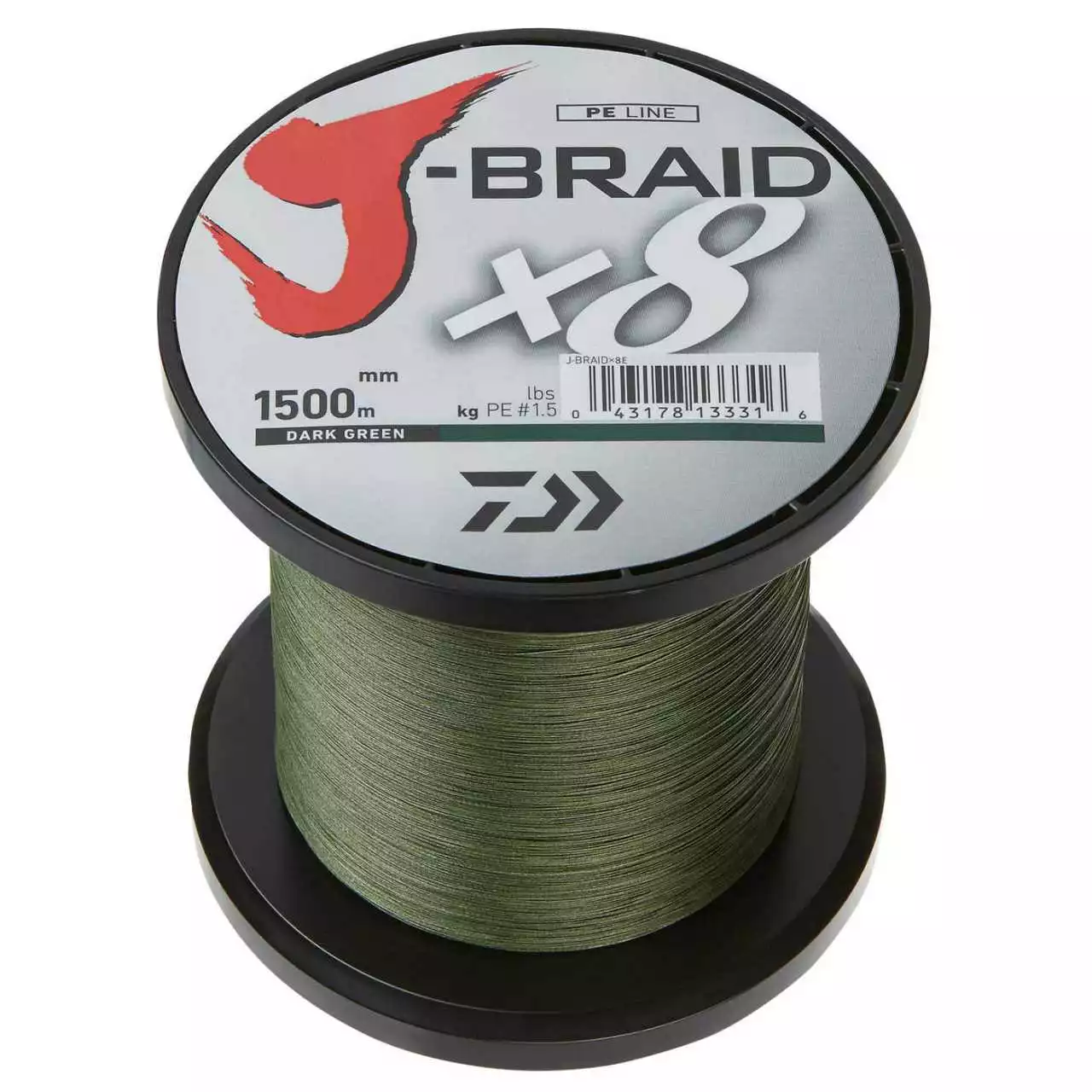 Daiwa J-Braid X8 1500m Dark Green